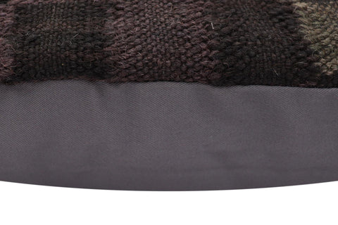handmade Traditional Pillow Black Green Hand-Woven SQUARE 100% WOOL Hand woven turkish pillow2 x 2