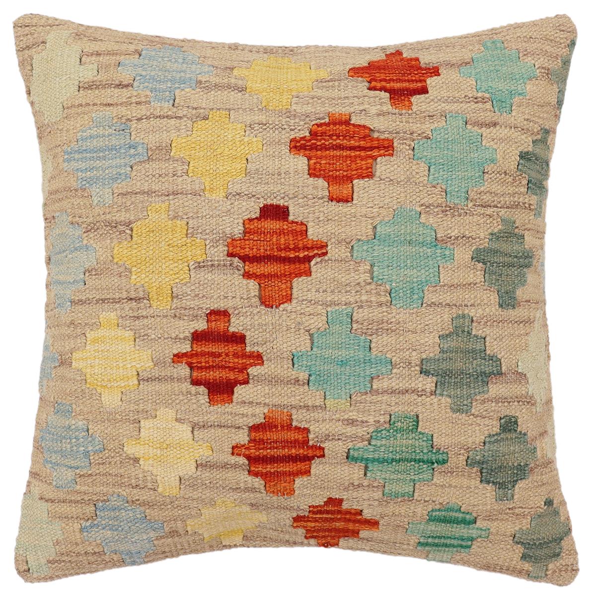 handmade Traditional Pillow Purple Rust Hand-Woven SQUARE 100% WOOL Hand woven turkish pillow2 x 2