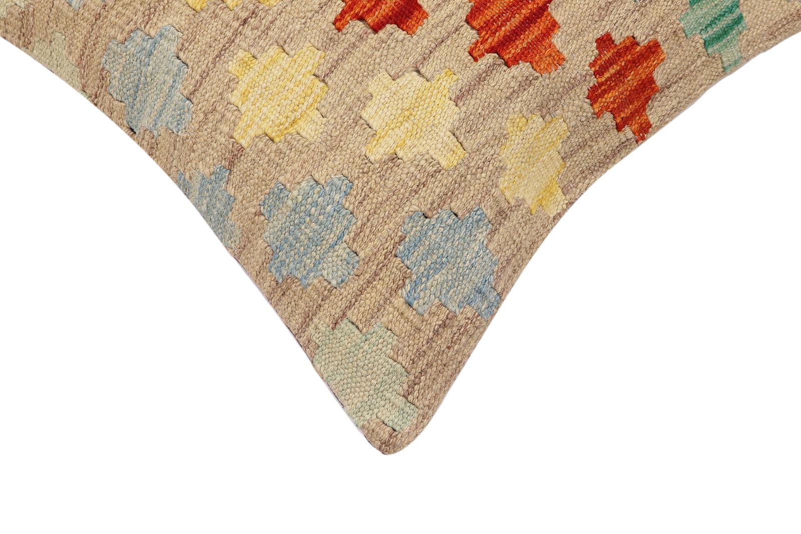 handmade Traditional Pillow Purple Rust Hand-Woven SQUARE 100% WOOL Hand woven turkish pillow2 x 2