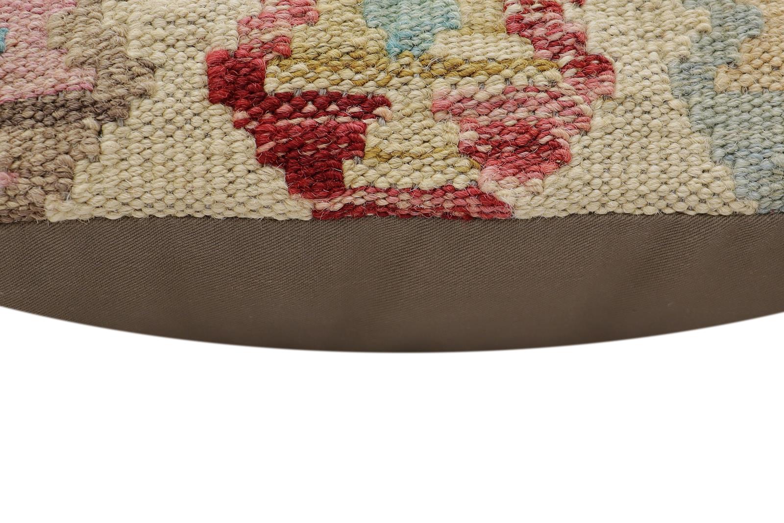 handmade Traditional Pillow Red Blue Hand-Woven SQUARE 100% WOOL Hand woven turkish pillow2 x 2
