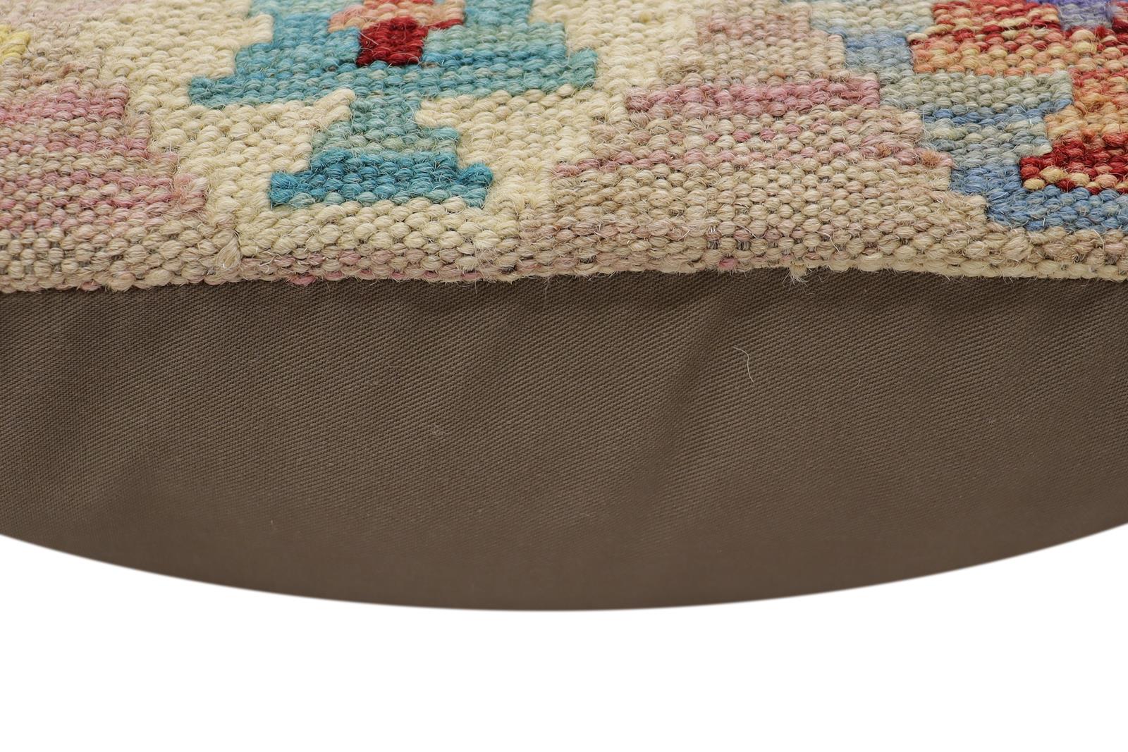handmade Traditional Pillow Purple Blue Hand-Woven SQUARE 100% WOOL Hand woven turkish pillow2 x 2