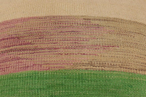 handmade Modern Ottoman Blue Beige Hand-made SQUARE handmade ottoman pouf