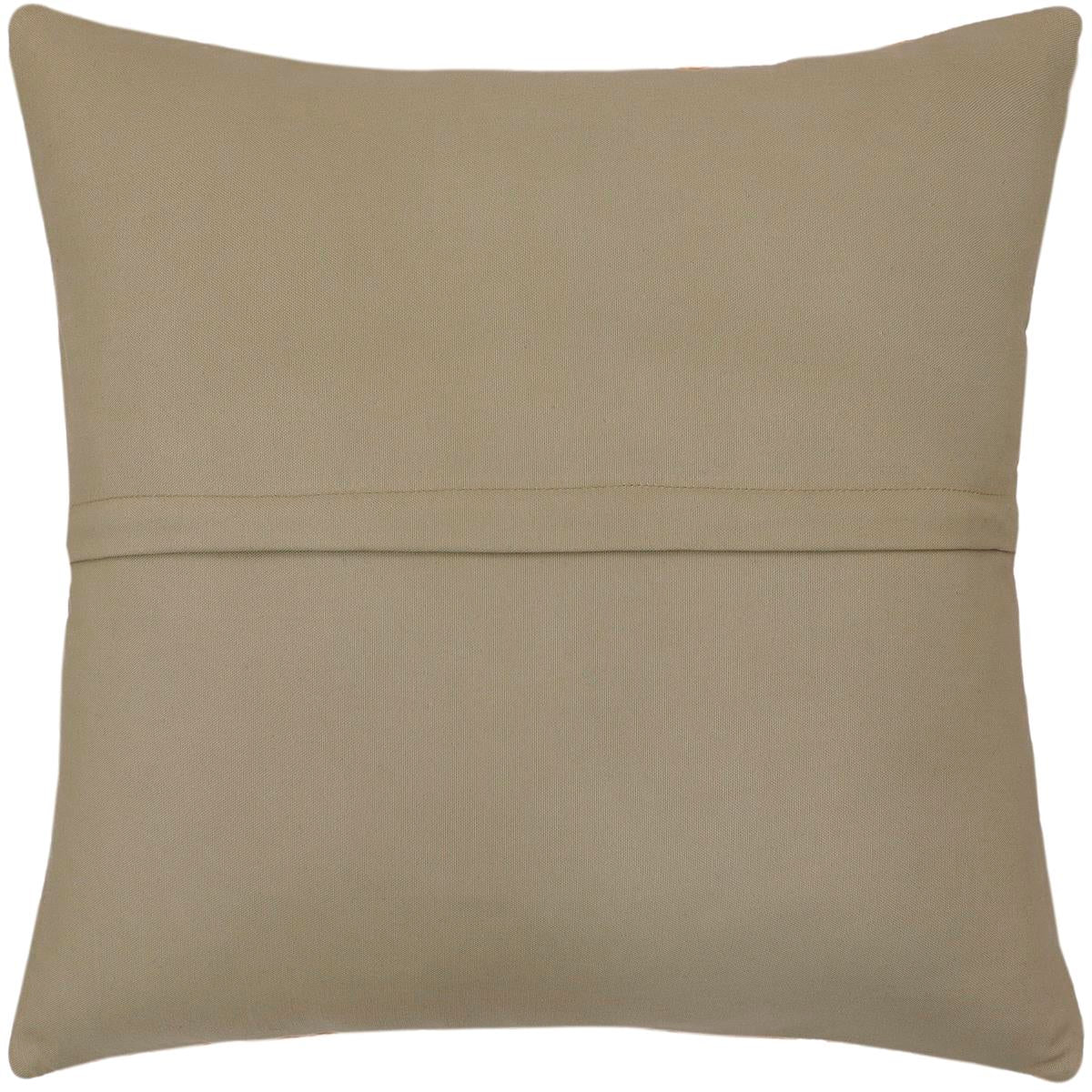 handmade Traditional Pillow Rust Blue Hand-Woven SQUARE 100% WOOL Hand woven turkish pillow2 x 2