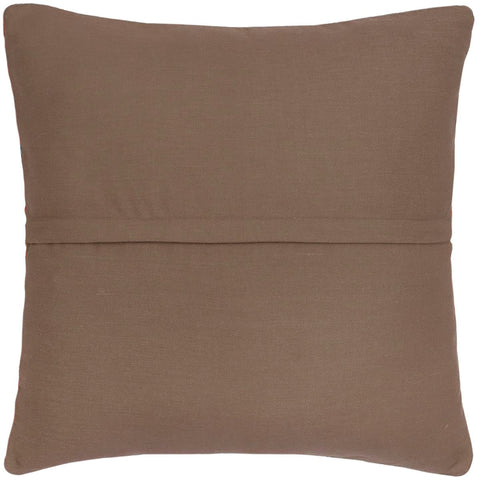 handmade Traditional Pillow Rust Blue Hand-Woven SQUARE 100% WOOL Hand woven turkish pillow2 x 2