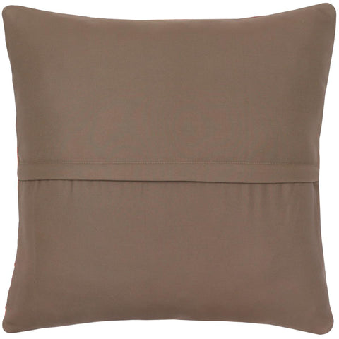 handmade Traditional Pillow Rust Blue Hand-Woven SQUARE 100% WOOL Hand woven turkish pillow2 x 2
