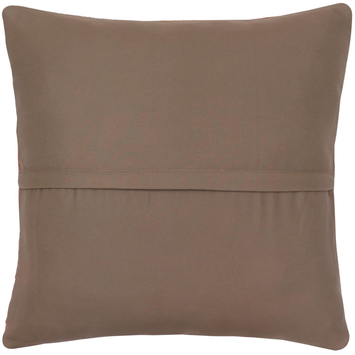 handmade Traditional Pillow Beige Red Hand-Woven SQUARE 100% WOOL Hand woven turkish pillow2 x 2