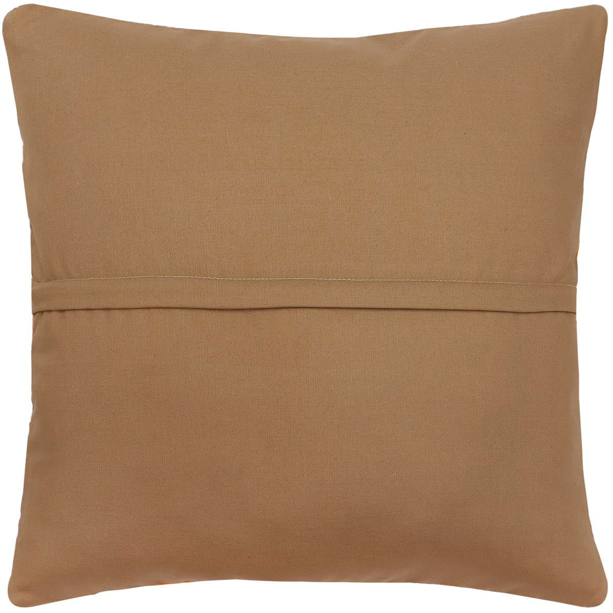 handmade Traditional Pillow Rust Blue Hand-Woven SQUARE 100% WOOL Hand woven turkish pillow2 x 2