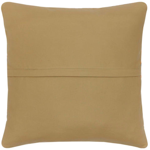 handmade Traditional Pillow Blue Beige Hand-Woven SQUARE 100% WOOL Hand woven turkish pillow2 x 2