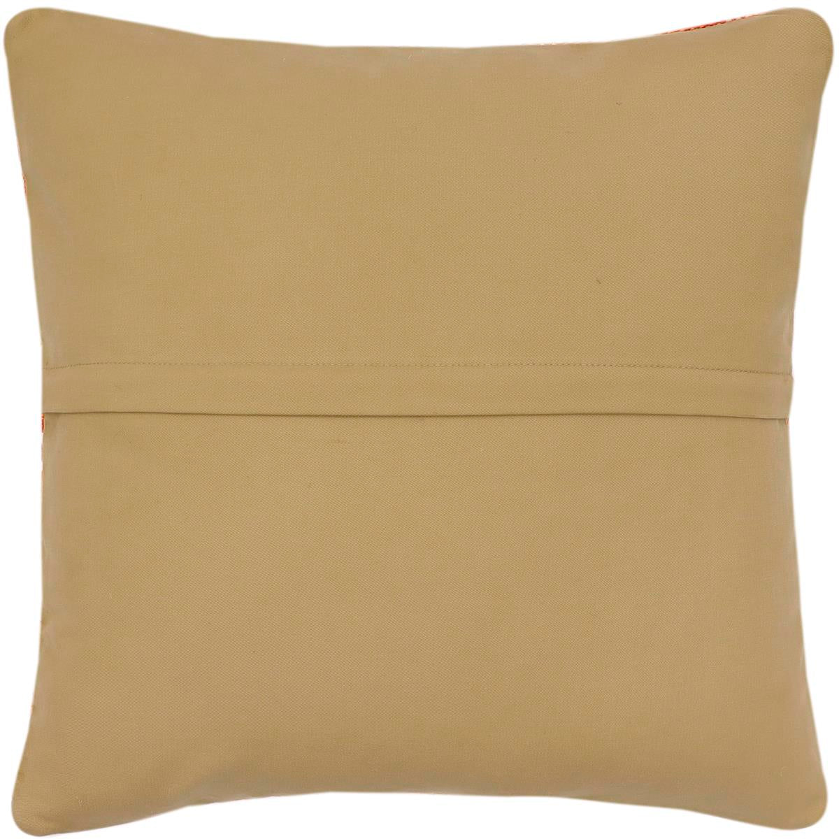 handmade Traditional Pillow Red Blue Hand-Woven SQUARE 100% WOOL Hand woven turkish pillow2 x 2