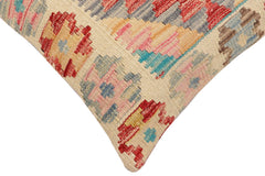 handmade Traditional Pillow Red Blue Hand-Woven SQUARE 100% WOOL Hand woven turkish pillow2 x 2