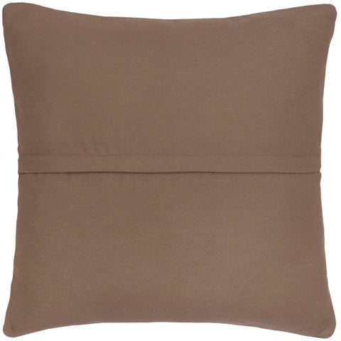 handmade Traditional Pillow Rust Blue Hand-Woven SQUARE 100% WOOL  Hand woven turkish pillow  2 x 2