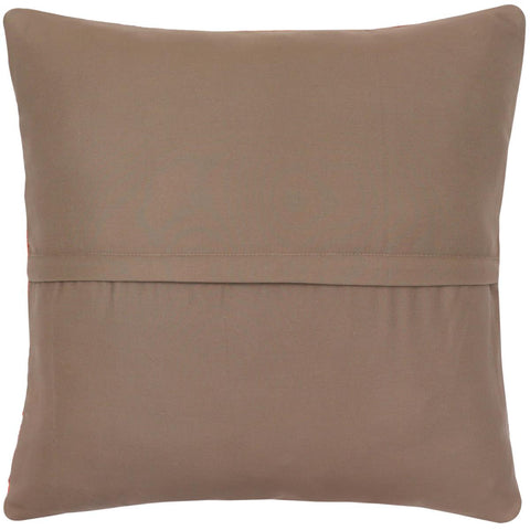 handmade Traditional Pillow Rust Blue Hand-Woven SQUARE 100% WOOL Hand woven turkish pillow2 x 2