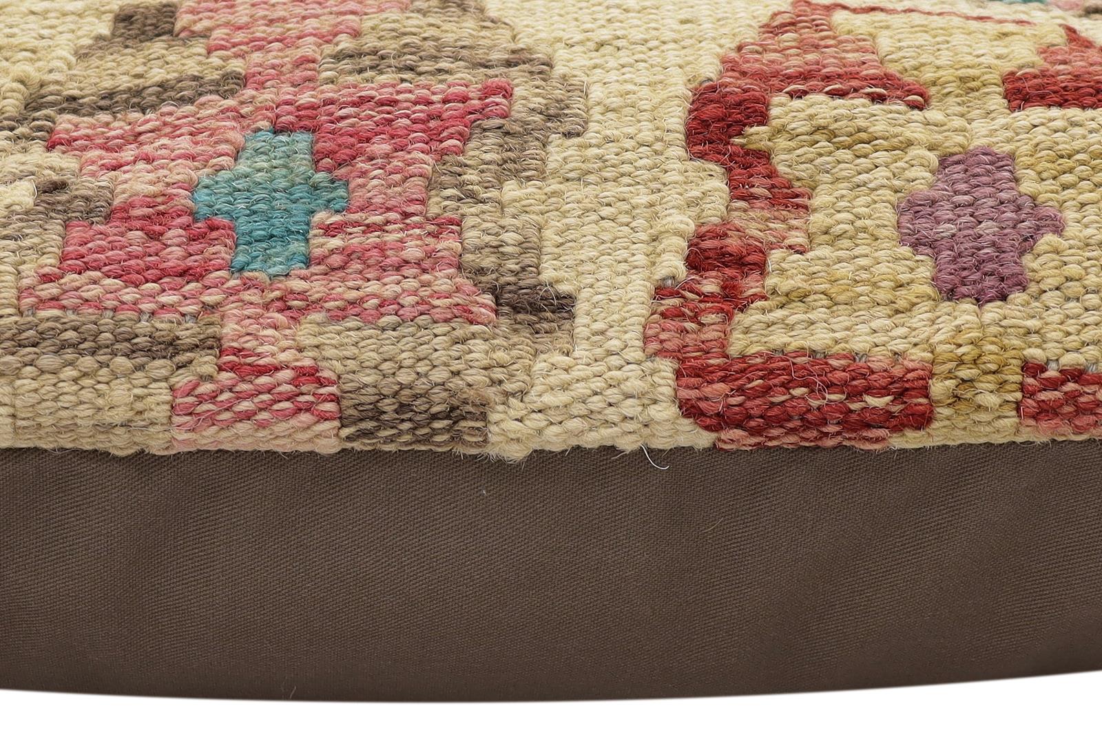 handmade Traditional Pillow Red Blue Hand-made SQUARE 100% WOOL Hand woven turkish pillow2 x 2