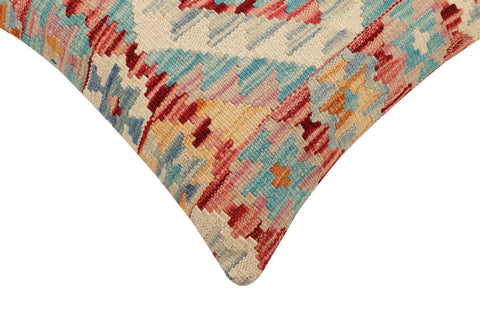 handmade Traditional Pillow Red Blue Hand-made SQUARE 100% WOOL  Hand woven turkish pillow  2 x 2