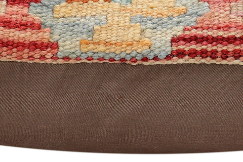 handmade Traditional Pillow Red Blue Hand-made SQUARE 100% WOOL  Hand woven turkish pillow  2 x 2