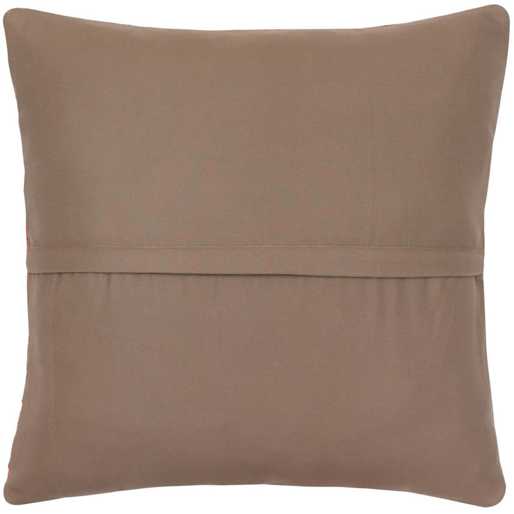handmade Traditional Pillow Rust Blue Hand-made SQUARE 100% WOOL Hand woven turkish pillow2 x 2