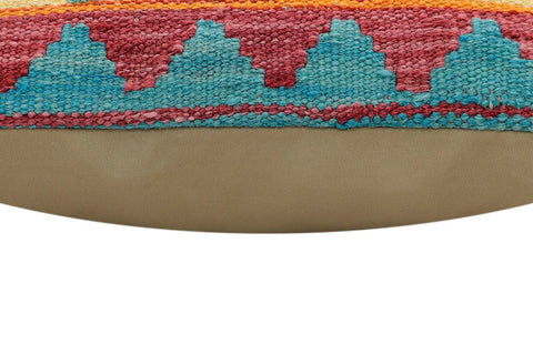 handmade Traditional Pillow Red Blue Hand-made SQUARE 100% WOOL Hand woven turkish pillow2 x 2