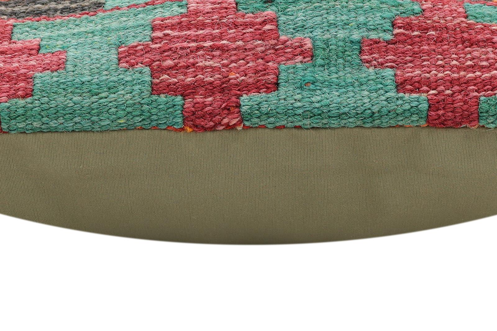 handmade Traditional Pillow Rust Red Hand-Woven SQUARE 100% WOOL Hand woven turkish pillow2 x 2