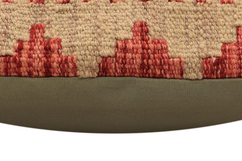 handmade Traditional Pillow Red Blue Hand-Woven SQUARE 100% WOOL  Hand woven turkish pillow  PILLOW