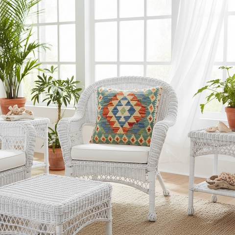 Bohemian Jenner Turkish Hand-Woven Kilim Pillow