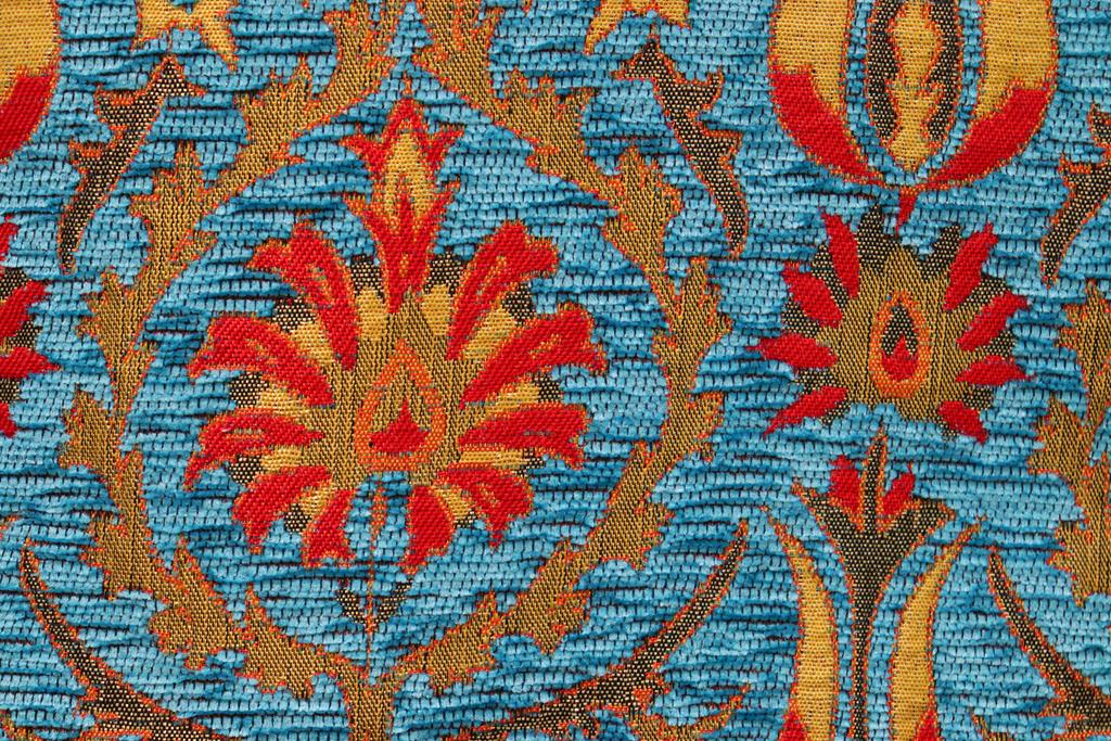 handmade Geometric Pillow Blue Red Handmade RECTANGLE throw pillow 2X2