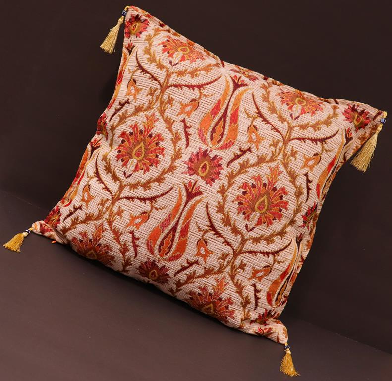 handmade Geometric Pillow Ivory Gold Handmade RECTANGLE throw pillow 2X2