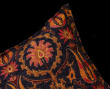 Suzani Tulip Chenille Turkish Decorative Pillow