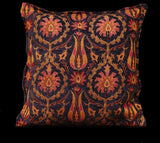 Suzani Tulip Chenille Turkish Decorative Pillow