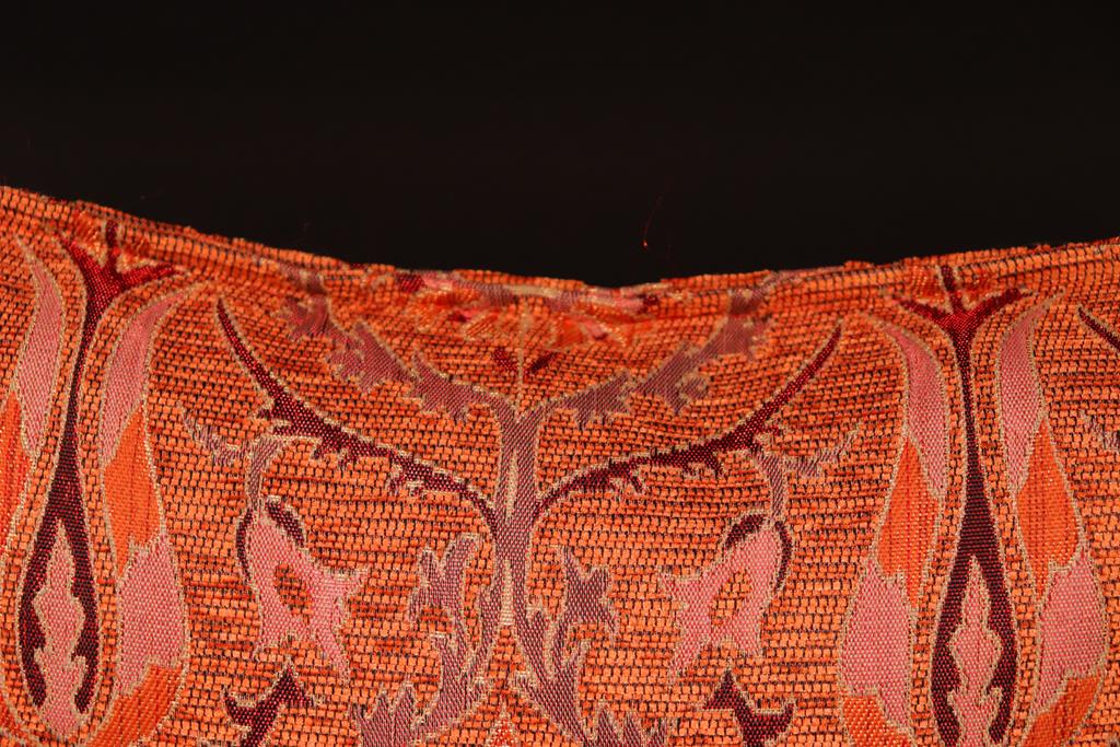 handmade Geometric Pillow Orange Red Handmade RECTANGLE throw pillow 2X2