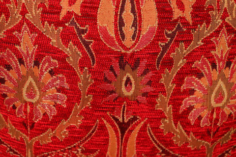 handmade Geometric Pillow Red Gold Handmade RECTANGLE throw pillow 2X2