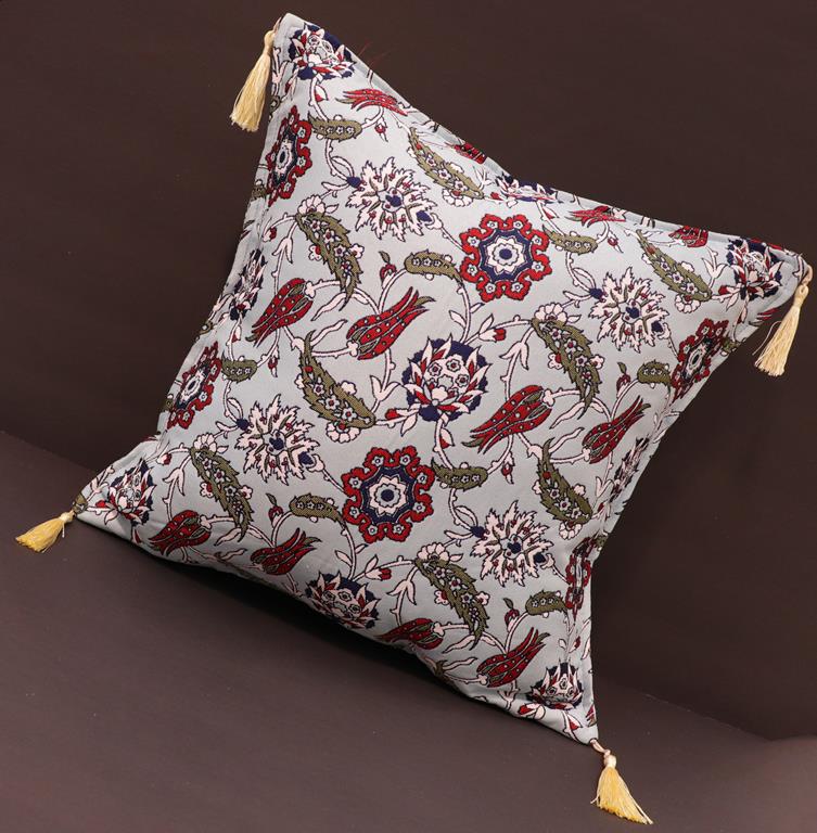 handmade Geometric Pillow Blue Red Handmade RECTANGLE throw pillow 2X2
