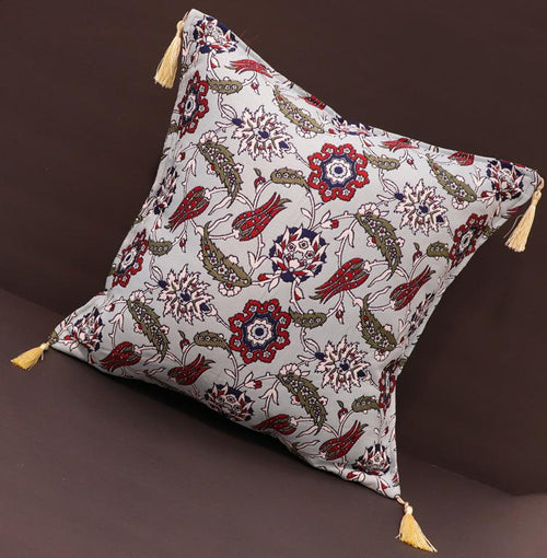 handmade Geometric Pillow Blue Red Handmade RECTANGLE throw pillow 2X2
