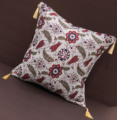 handmade Geometric Pillow Blue Red Handmade RECTANGLE throw pillow 2X2