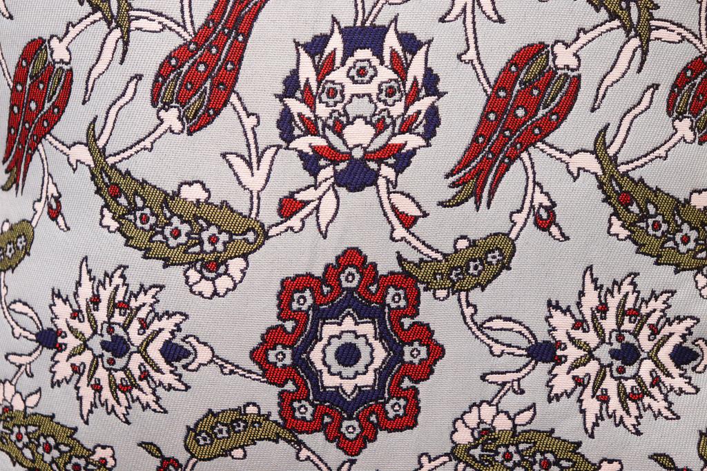 handmade Geometric Pillow Blue Red Handmade RECTANGLE throw pillow 2X2
