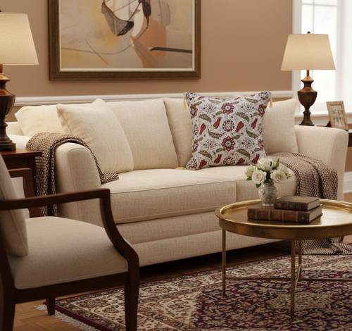 Amelia Mangolia Chenille Turkish Decorative Pillow