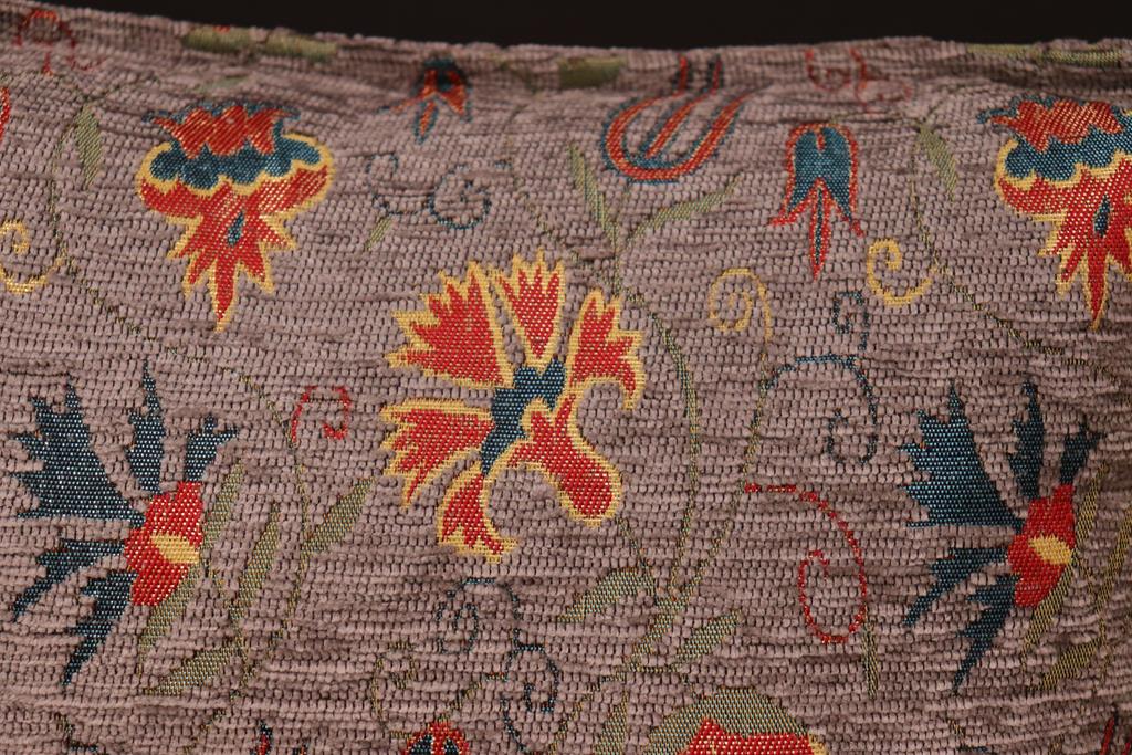 handmade Geometric Pillow Grey Rust Handmade RECTANGLE throw pillow 2 x 2