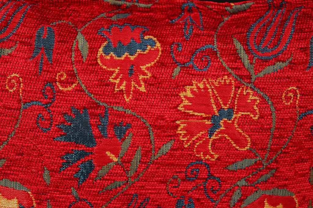 handmade Geometric Pillow Red Teal Handmade RECTANGLE throw pillow 2 x 2