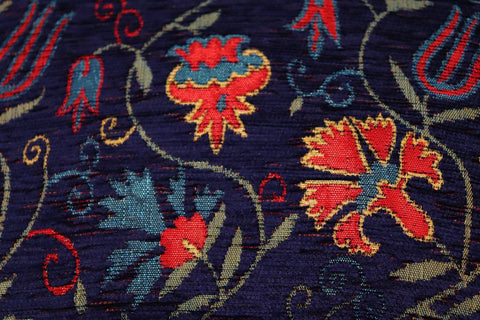 handmade Geometric Pillow Blue Red Handmade RECTANGLE throw pillow 2 x 2