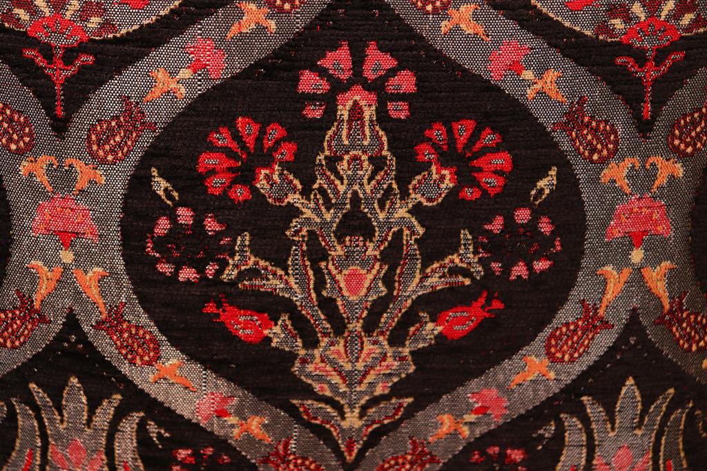 handmade Geometric Pillow Black Rust Handmade RECTANGLE throw pillow 2 x 2