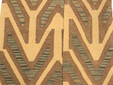 handmade Geometric Kilim Beige Brown Hand-Woven RECTANGLE 100% WOOL area rug 3x5