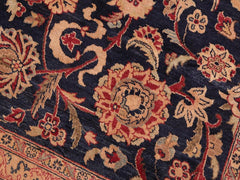 handmade Traditional Abasi Afsha Blue Red Hand Knotted RECTANGLE 100% WOOL area rug 8x10