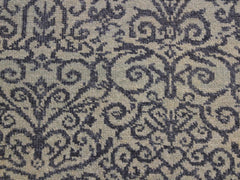 handmade Modern Kafkaz Ivory Blue Hand Knotted RUNNER 100% WOOL area rug 2x6 
