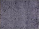 Tribal Moroccan Enriquet Gray/Black Wool Rug - 8'0'' x 10'10''