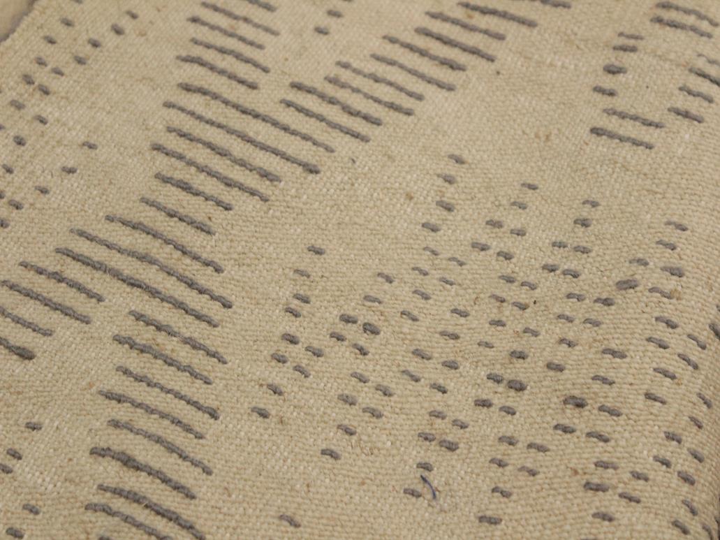 handmade Modern Moroccan Hi Ivory Blue Hand Knotted RECTANGLE 100% WOOL area rug 6x8