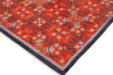 handmade Transitional Kafkaz Chobi Ziegler Rust Blue Hand Knotted RECTANGLE 100% WOOL area rug 10 x 14