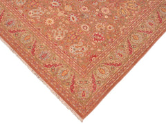 handmade Traditional  Brown Green Hand Knotted RECTANGLE 100% WOOL area rug 8x10