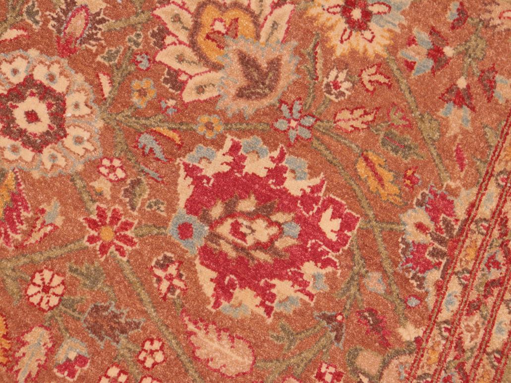 handmade Traditional  Brown Green Hand Knotted RECTANGLE 100% WOOL area rug 8x10