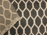 handmade Modern Ailsa Gray Ivory Hand Knotted RECTANGLE WOOL&SILK area rug 4x6