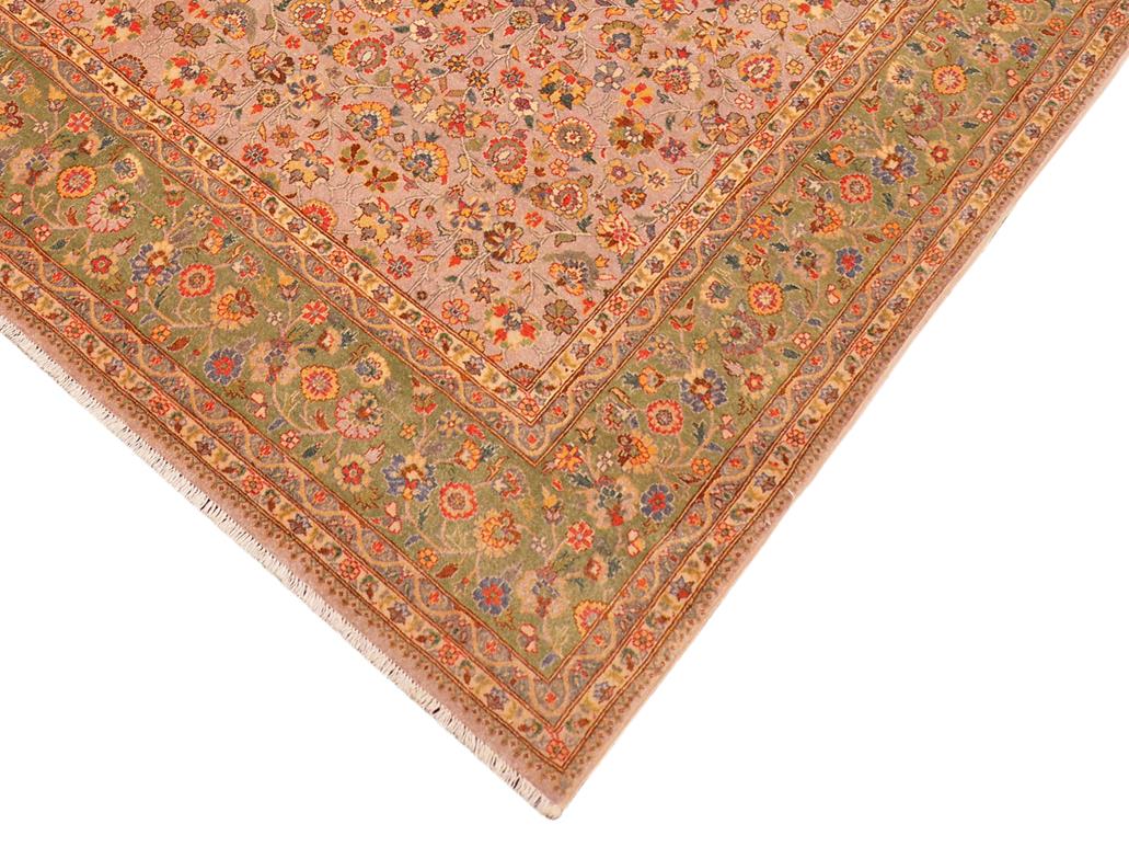 handmade Traditional  Grey Green Hand Knotted RECTANGLE 100% WOOL area rug 8x10