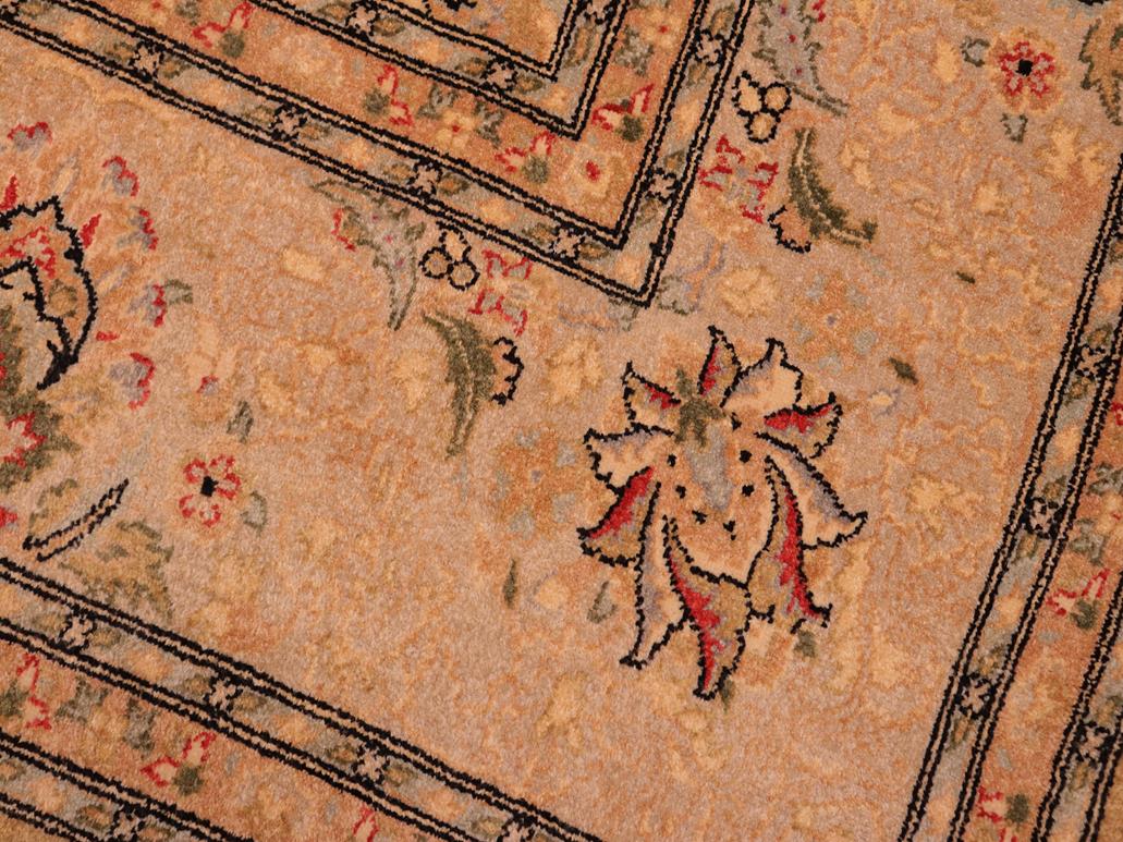 handmade Traditional  Gold Gray Hand Knotted RECTANGLE 100% WOOL area rug 8x10